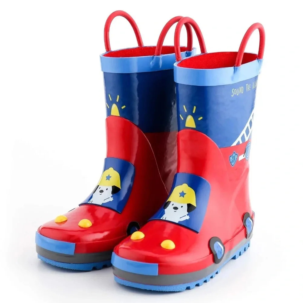 Komfort Kids Sound The Alarm Fire Engine Boots Little Kids Size 7